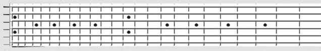 It seems a bit counterintuitive to my left-to-right brain, but the higher notes are on the left of this fretboard, and they get lower as you move right. Just think of it as lengthening the guitar string, the same as you are lengthening the trombone.